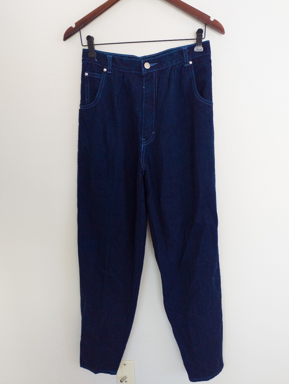 VTG 80s Equipage California Dark Wash High Rise Tapered Mom Jeans 11/12